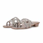 Grey Fancy Slipper For Ladies FN8055 - View 3