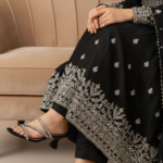 Black Fancy Slipper For Women FN8058 - View 1