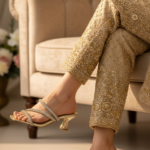 Golden Fancy Slipper For Women FN8058 - View 1