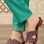 Maroon Fancy Slipper For Women FN8064 - View 1
