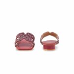 Maroon Fancy Slipper For Women FN8064 - View 4