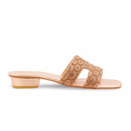 Golden Fancy Slipper For Women FN8064 - View 2