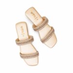 Golden Fancy Slipper For Ladies FN8065 - View 5