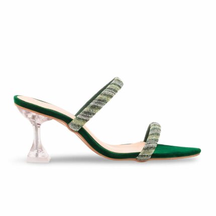 Green Fancy Slipper For Ladies FN8066 - View 2