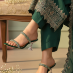 Green Fancy Slipper For Ladies FN8066 - View 1