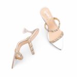 Silver Fancy Slipper For Ladies FN8066 - View 5