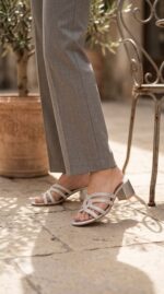 Silver Fancy Slipper For Ladies FN8067 - View 1