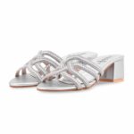Silver Fancy Slipper For Ladies FN8067 - View 3