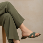 Green Fancy Slipper For Ladies FN8068 - View 1