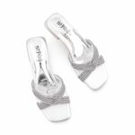 Silver Fancy Slipper For Ladies FN8068 - View 5