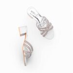 Silver Fancy Women Slipper FN8069 - View 5