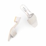 Silver Fancy Slipper For Ladies FN8070 - View 5