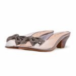 Grey Fancy Slipper For Women FN8075 - View 3