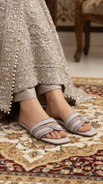 Pink Fancy Slipper For Women FN8081 - View 1