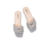 Grey Fancy Slipper For Ladies FN8081 - View 5