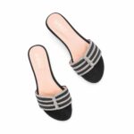 Black Fancy Slipper For Ladies FN8083 - View 5