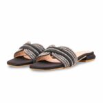 Black Fancy Slipper For Women FN8084 - View 3