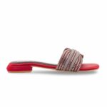 Maroon Fancy Slipper For Ladies FN8084 - View 2