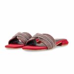Maroon Fancy Slipper For Ladies FN8084 - View 3