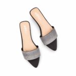 Black Fancy Slipper For Women FN8087 - View 5