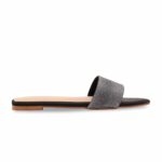 Black Fancy Slipper For Women FN8087 - View 2