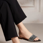 Black Fancy Slipper For Women FN8087 - View 1