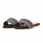 Black Fancy Slipper For Women FN8087 - View 3