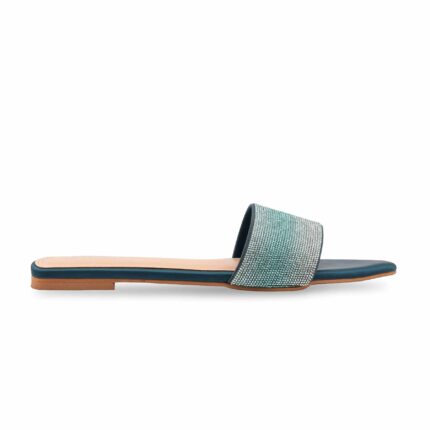 Green Fancy Slipper For Women FN8087 - View 2