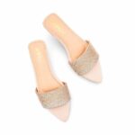 Golden Fancy Slipper For Ladies FN8087 - View 5