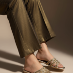 Golden Fancy Slipper For Women FN8089 - View 1