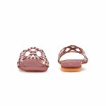 Maroon Fancy Slipper For Ladies FN8090 - View 4