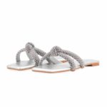 Silver Fancy Women Slipper FN8091 - View 3