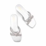 Silver Fancy Women Slipper FN8091 - View 5