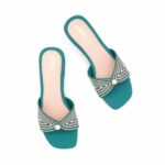 Green Fancy Women Slipper FN8098 - View 5