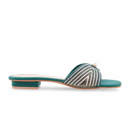 Green Fancy Women Slipper FN8098 - View 2
