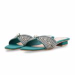 Green Fancy Women Slipper FN8098 - View 3