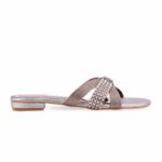 Grey Fancy Slipper For Ladies FN8101 - View 2