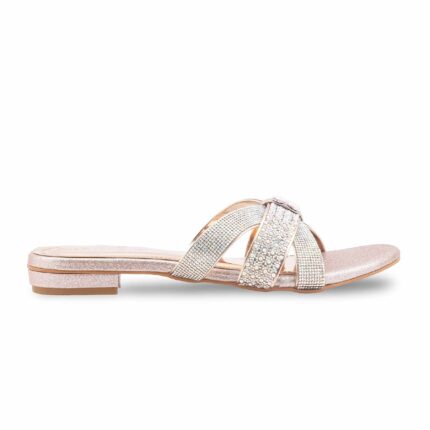 Golden Fancy Slipper For Ladies FN8101 - View 2
