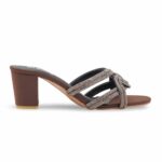 Brown Fancy Slipper For Women FN8103 - View 2