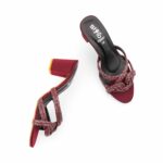 Maroon Fancy Slipper For Women FN8103 - View 5