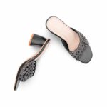 Black Fancy Slipper For Ladies FN8105 - View 5