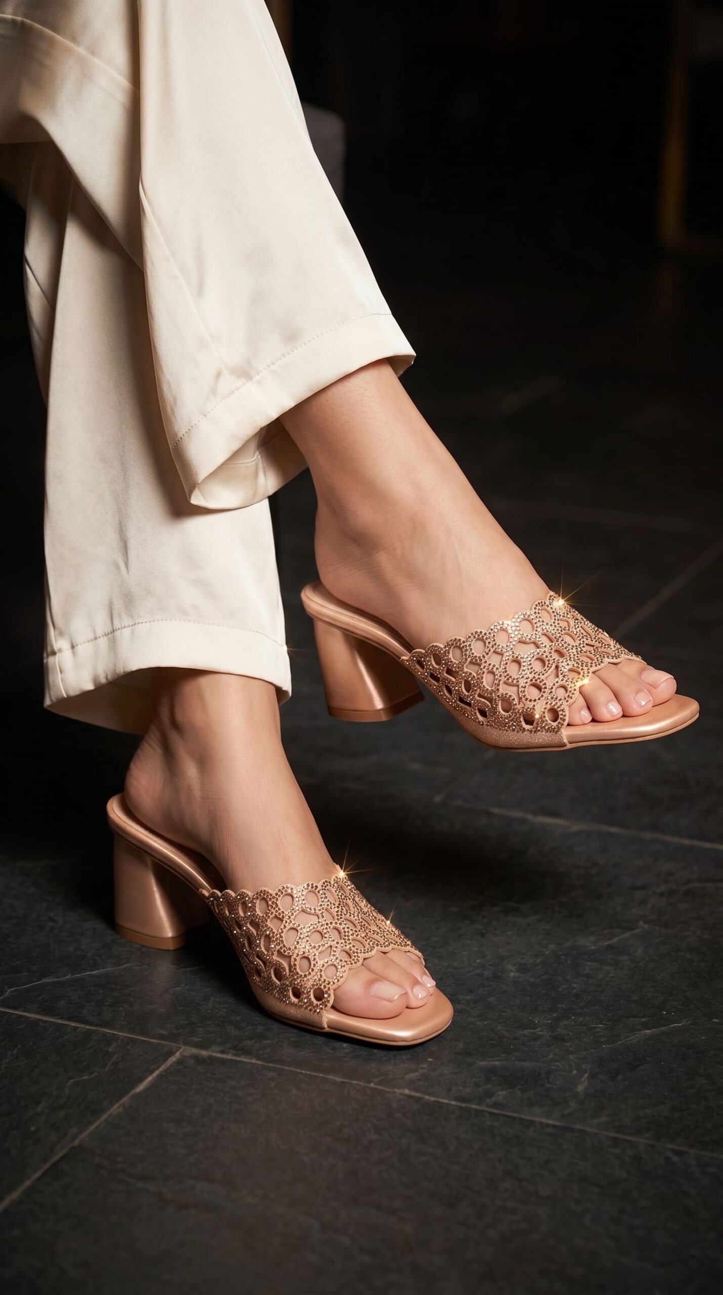FN810515.jpg Golden Fancy Women Slipper FN8105 - View 1