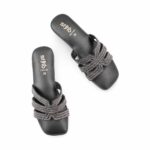 Black Fancy Women Slipper FN8106 - View 5