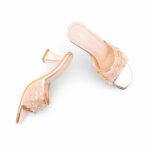Golden Fancy Slipper For Ladies FN8107 - View 5
