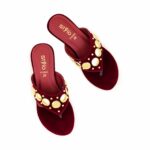Maroon Formal Chappal For Ladies FR0568 - View 5