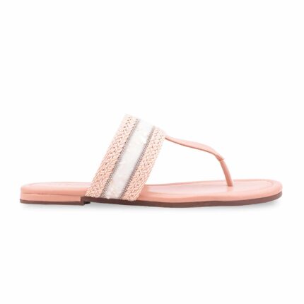 Pink Formal Chappal For Women FR0573 - View 2