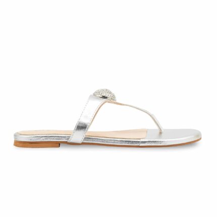 Silver Formal Chappal For Women FR0576 - View 2