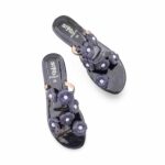 Black Formal Chappal For Ladies FR0577 - View 5