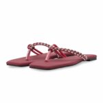 Maroon Formal Chappal For Women FR0578 - View 3