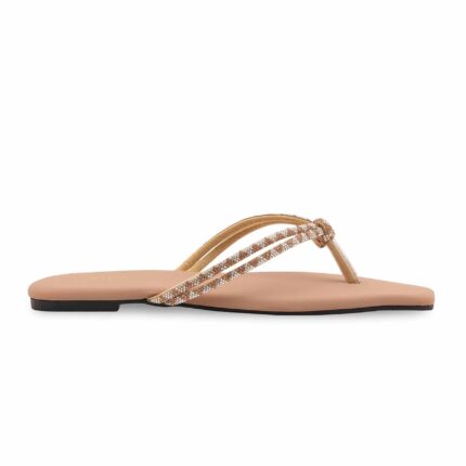 Beige Formal Chappal For Women FR0578 - View 2